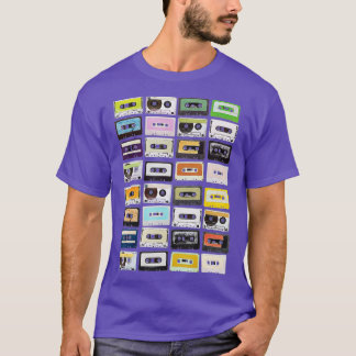 Camiseta Lápiz de cinta de cassette de época 70s Mezcla de