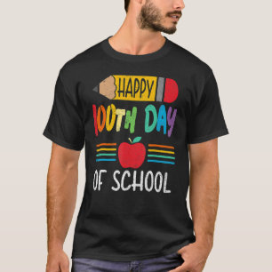Camiseta Lápiz de época Feliz 100° Día del Maestro Escolar
