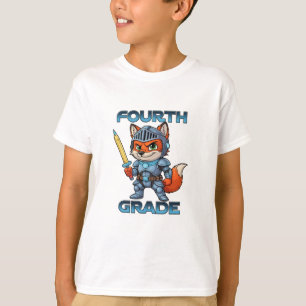 Camiseta Lápiz de Fox Knight de cuarto grado vuelve a la es