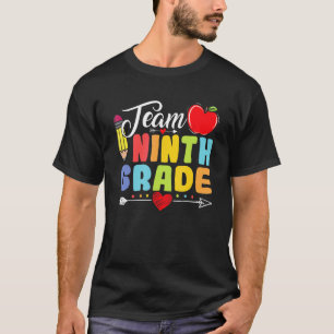 Camiseta Lápiz De Noveno Grado Del Equipo De Vuelta Al Maes
