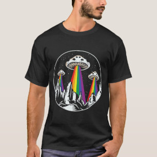 Camiseta Lápiz de piel de arcoiris LGBT UFO Ropa de ropa