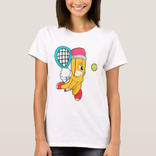 Camiseta Lápiz de tenis con raqueta de tenis