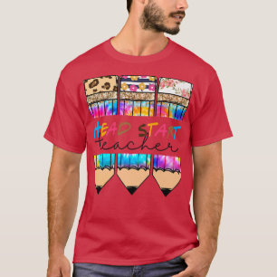 Camiseta Lápiz de tinte del leopardo del cabezal de inicio