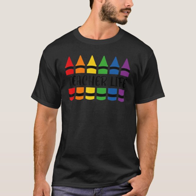 Camiseta Lápiz de vida del profesor (Anverso)