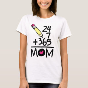 Camiseta Lápiz Divertido Regalo Para Mamá Profesora De Mate