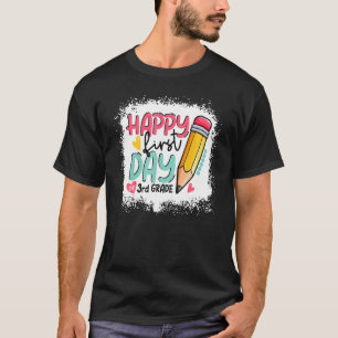 Camiseta Lápiz Feliz Primer Día De Profesores De 3er Grado