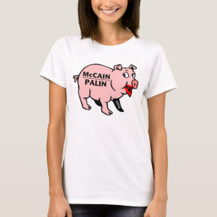Camiseta Lápiz labial en un cerdo
