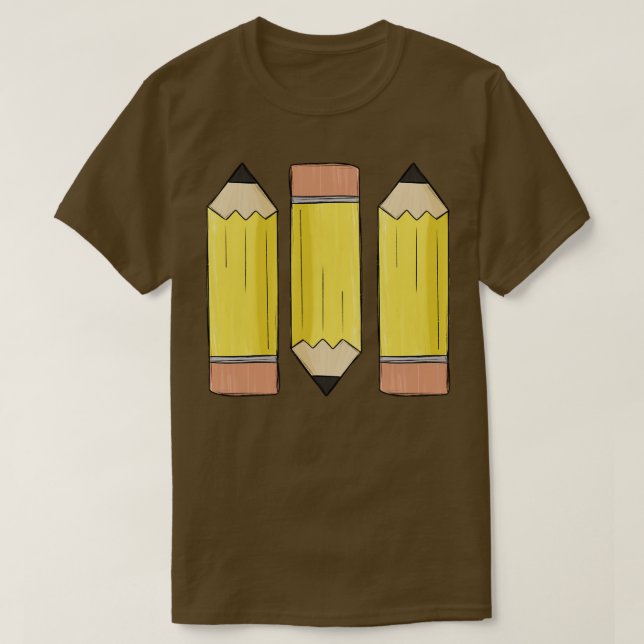 Camiseta lápiz lindo (Diseño del anverso)