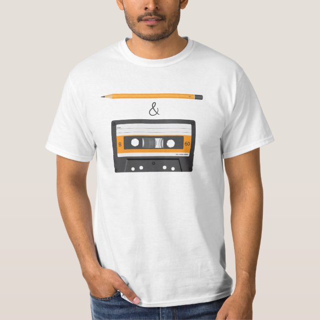 Camiseta Lápiz y criba compacta del casete (Anverso)