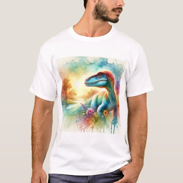 Camiseta Lapparentosaurus 270624AREF127 - Watercolor (Anverso)