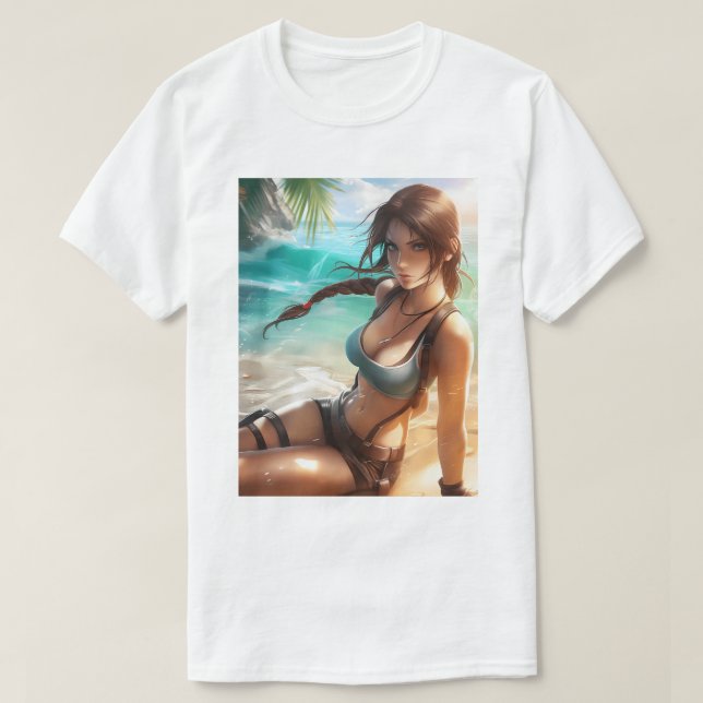 Camiseta Lara Croft Swimsuit 7 (Diseño del anverso)