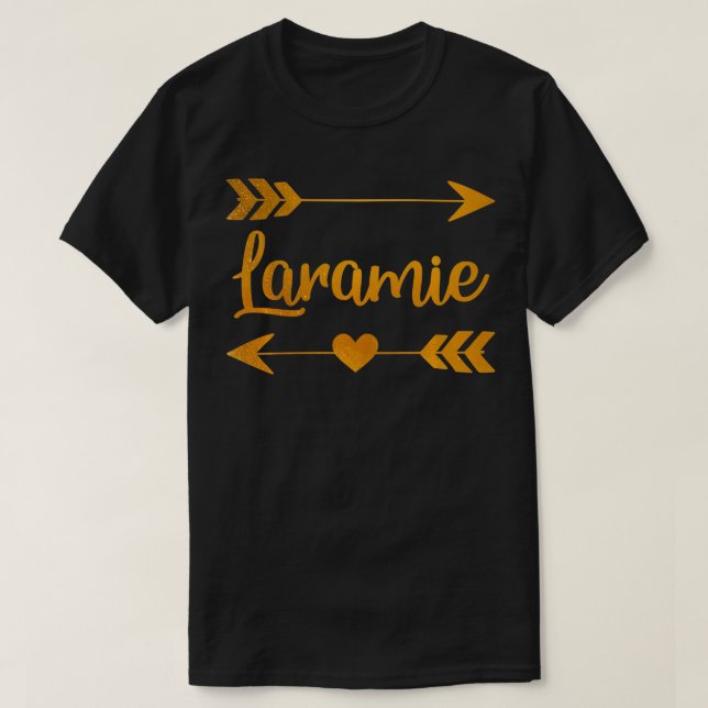 Camiseta LARAMIE WY WYOMING Funny City Home Roots USA Mujer (Diseño del anverso)