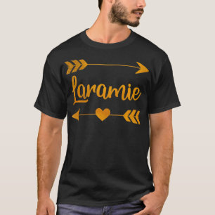 Camiseta LARAMIE WY WYOMING Funny City Home Roots USA Mujer