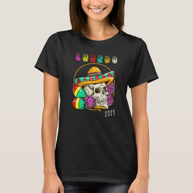 Camiseta Laredo 2023 Recuerdos de vacaciones - Cinco De May (Anverso)