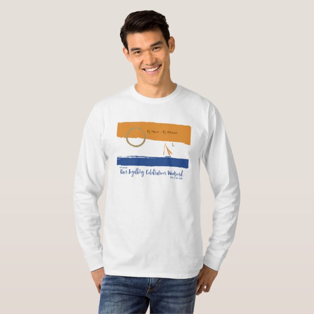 Camiseta larga 2016 de las mangas de los hombres (Anverso completo)