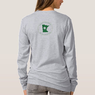 Camiseta larga básica de la manga de las mujeres