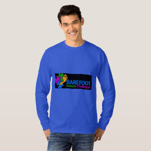 Camiseta larga básica de la manga de los hombres