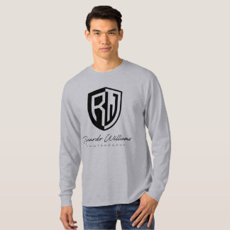 Camiseta larga básica de la manga de los hombres