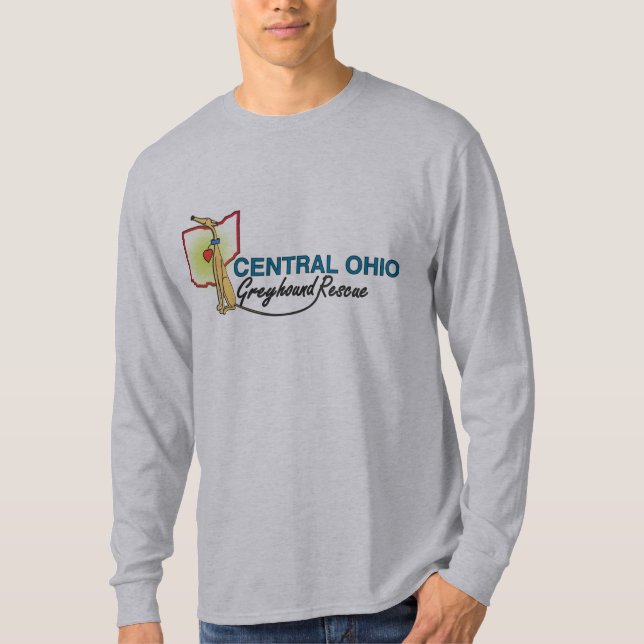 Camiseta larga básica para hombre de la manga (Anverso)