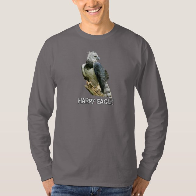 Camiseta larga de águila harpía (Anverso)