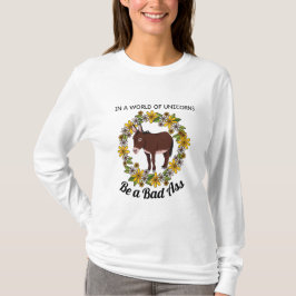 Camiseta larga de amante del burro
