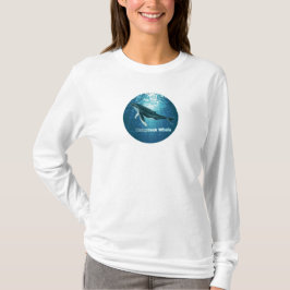 Camiseta larga de ballena jorobada