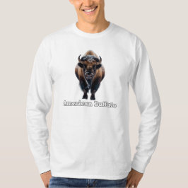 Camiseta larga de búfalo estadounidense