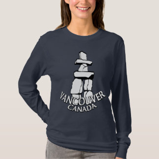 Camiseta larga de Canadá de la camiseta de la