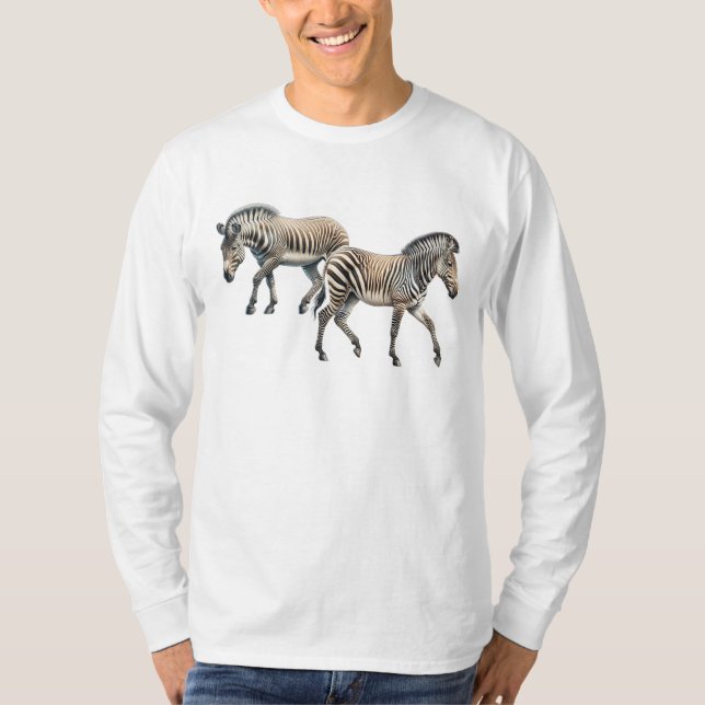 Camiseta larga de cebra (Anverso)