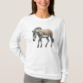 Camiseta larga de cebra