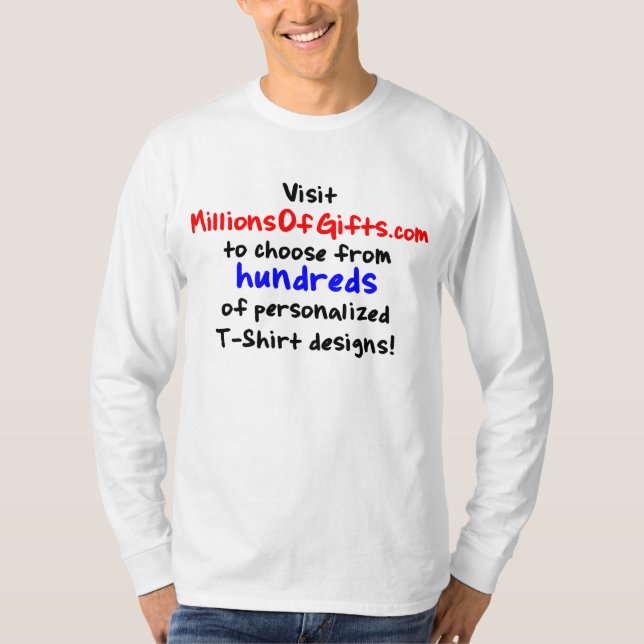 Camiseta larga de encargo de la manga (Anverso)