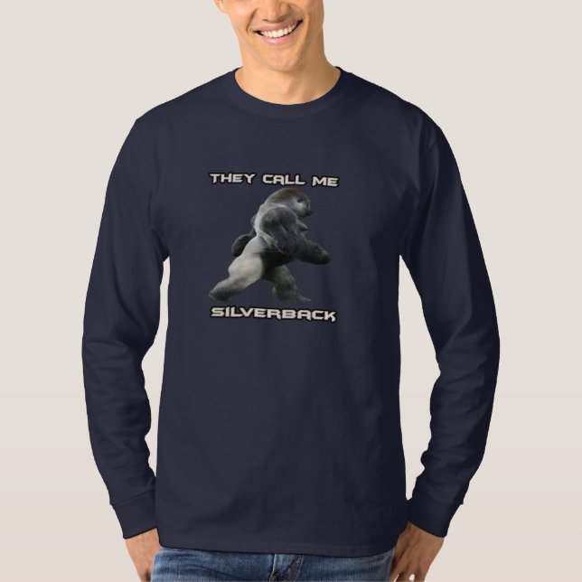Camiseta larga de Gorilla Silverback (Anverso)