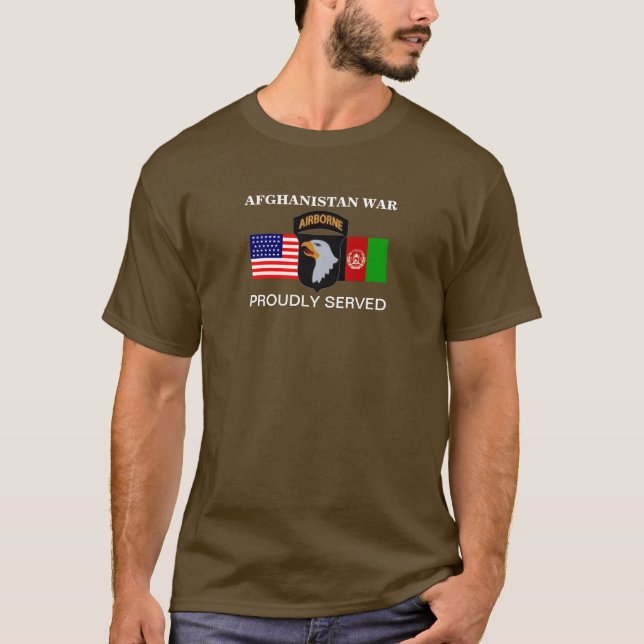 CAMISETA LARGA DE LA GUERRA DE AFGANISTÁN 101 (Anverso)