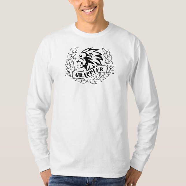 Camiseta larga de la manga de Grappler de la (Anverso)
