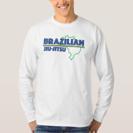 Camiseta larga de la manga de Jiu Jitsu del