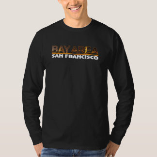 Camiseta larga de la manga de la área de la Bahía