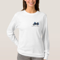 Camiseta larga de la manga de la estrella real de