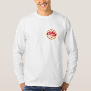 Camiseta larga de la manga de la patrulla retra de