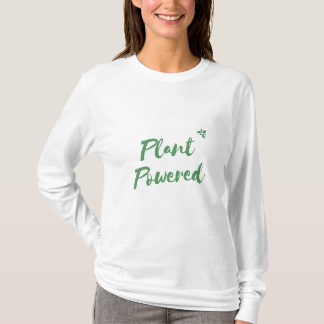 Camiseta larga de la manga de las mujeres (Anverso)