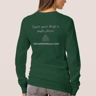 Camiseta larga de la manga de las mujeres