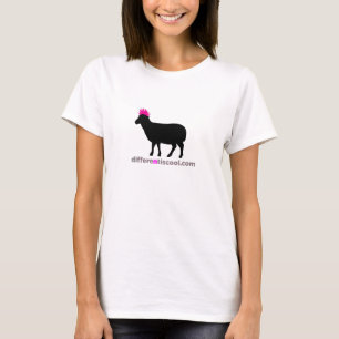 Camiseta larga de la manga de las ovejas negras