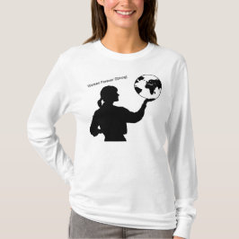 Camiseta larga de la manga de las señoras