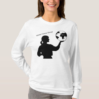 Camiseta larga de la manga de las señoras