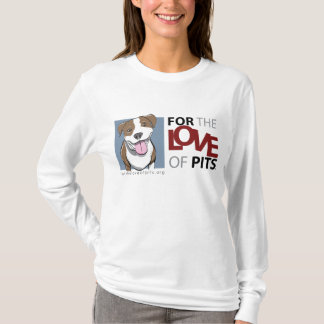 Camiseta larga de la manga de las señoras