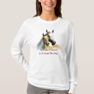 Camiseta larga de la manga de las señoras de