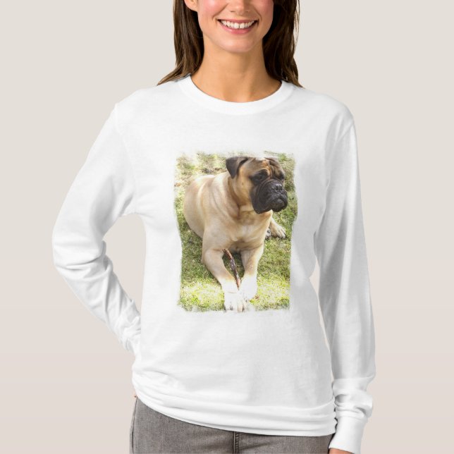 Camiseta larga de la manga de las señoras inglesas (Anverso)
