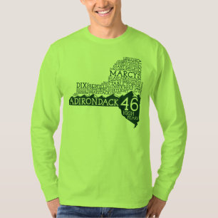 Camiseta larga de la manga de los altos picos de