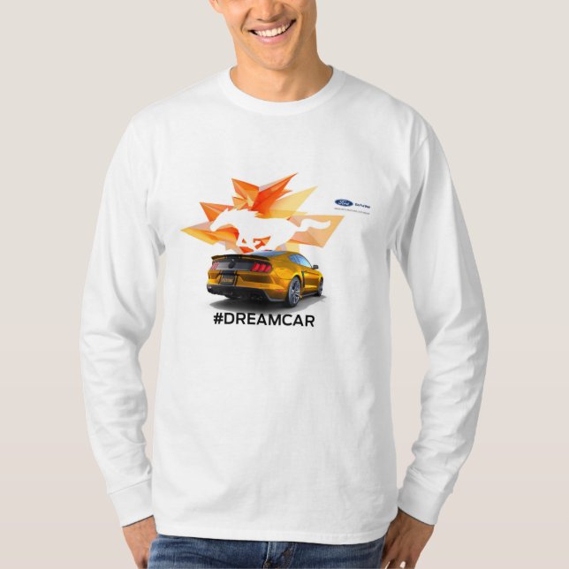 Camiseta larga de la manga de los hombres del (Anverso)