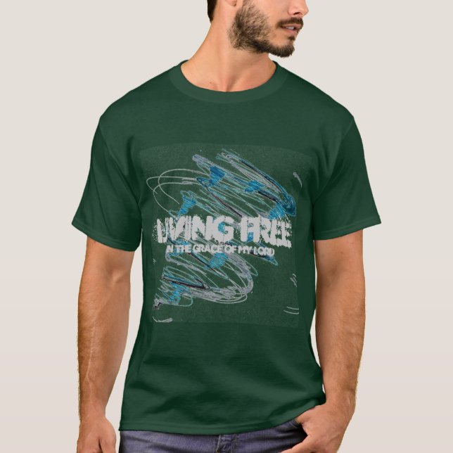 Camiseta larga de la manga de los hombres libres (Anverso)