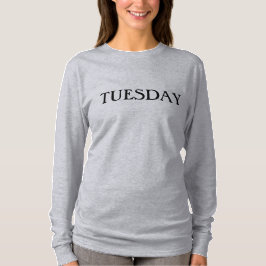 Camiseta larga de la manga de martes